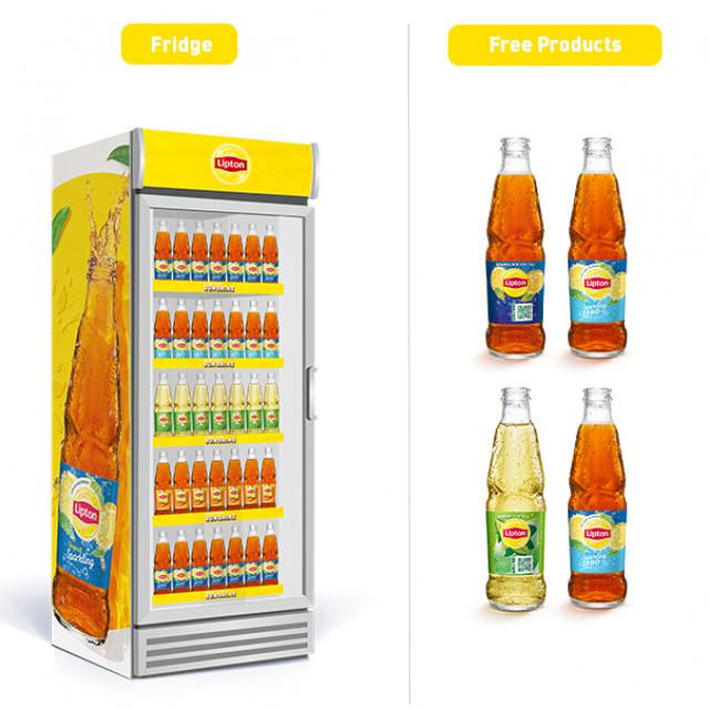 Window Cooler Lipton Ice Tea