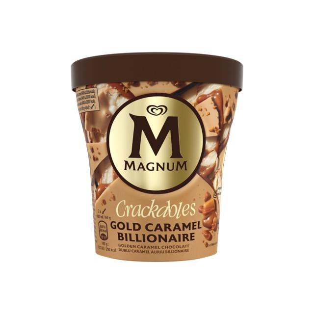 Magnum Ola Glace Double Gold Caramel Billionaire 8 x 440 ml