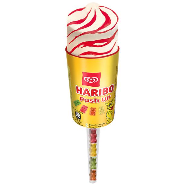 OLA Haribo Push-Up Glace Vanille - Fraise 30 x 85 ml
