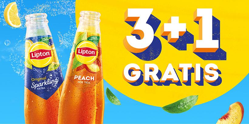 Opstartactie Lipton Ice Tea 2026 - 3 + 1