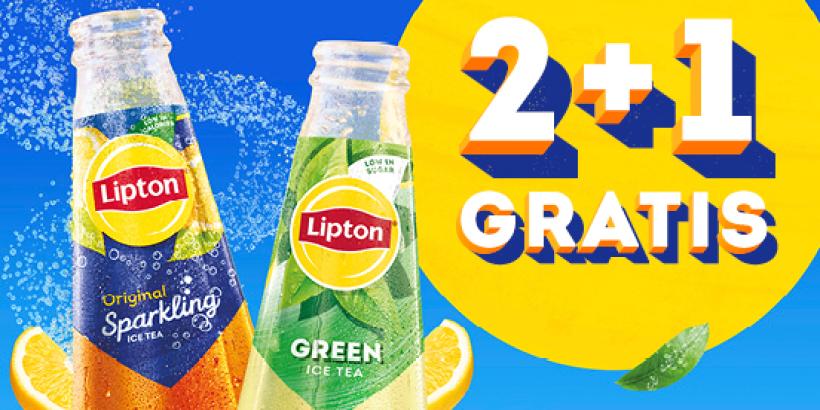 2 + 1 Beurs actie Lipton Ice Tea