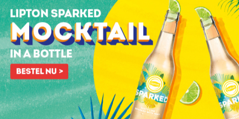 Lipton Sparked Green Mint & Lime Opstartactie (330ml) 1+1 GRATIS